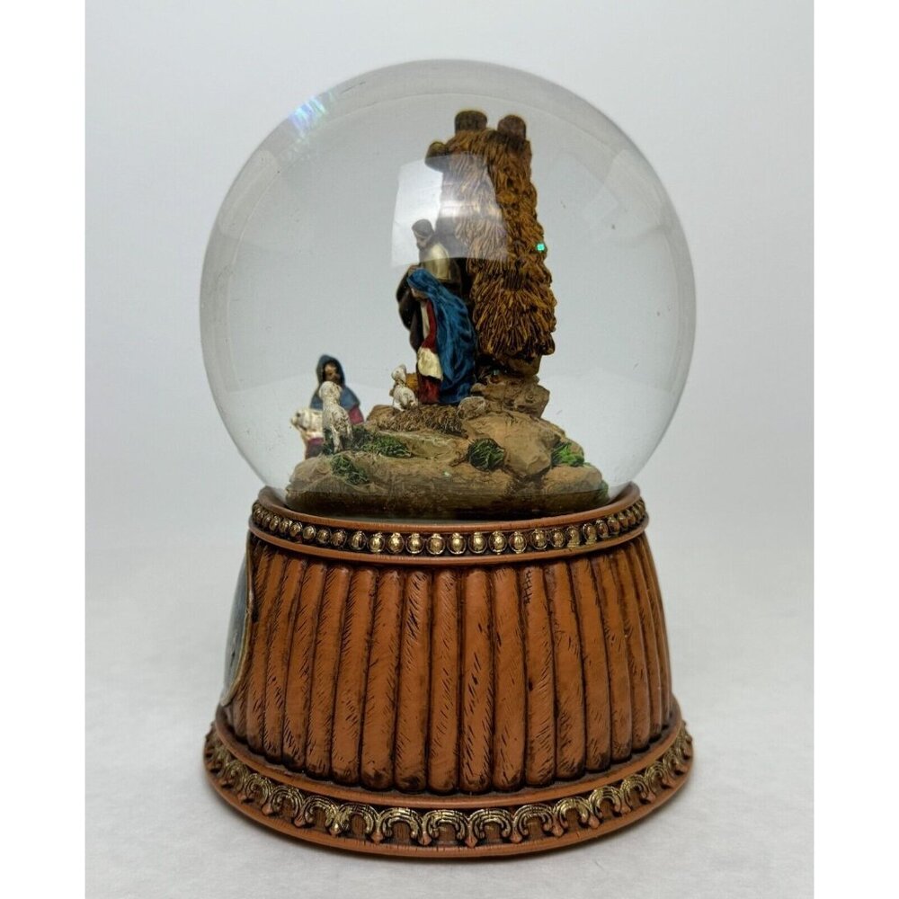 Roman Glitterdome Nativity Scene Musical Snow Globe 6" Tune: O Holy Night 2011 - Picture 5 of 14